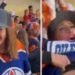 Oilers fan flashes crowd video