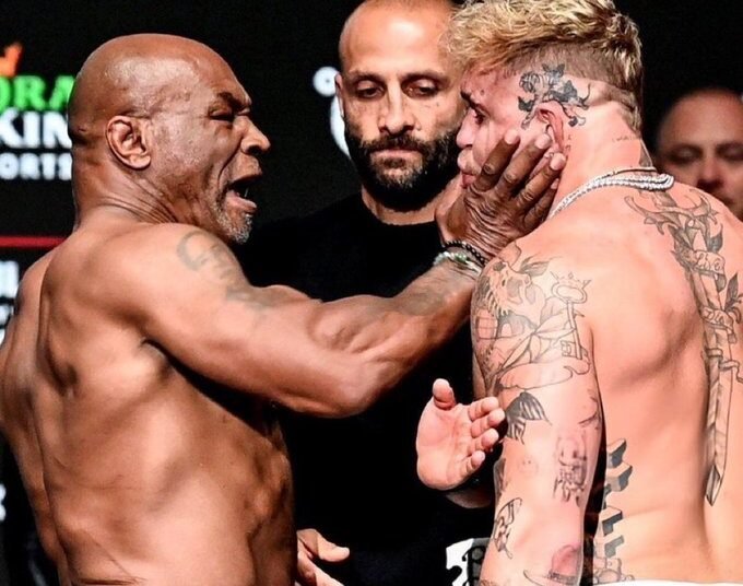mike tyson slaps jake paul video