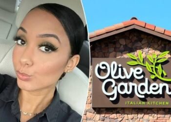 olive garden waitress video