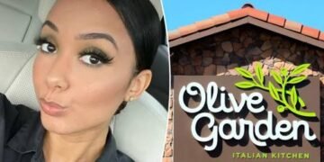 olive garden waitress video