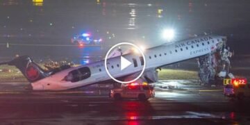 air canada crash video