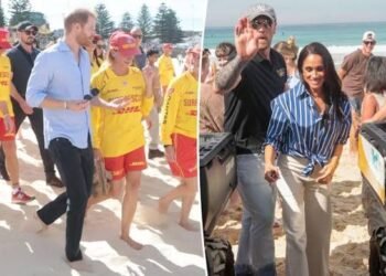 an australian beachgoer went viral for ignoring prince harry and meghan