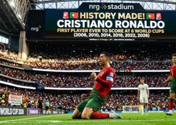 CRISTIANO RONALDO IS THE FIRST PLAYER