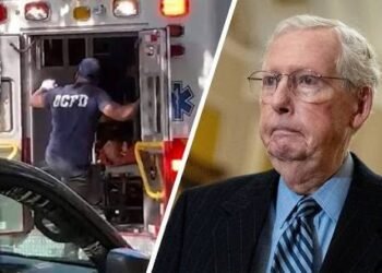 mitch mcconnell ambulance stretcher video