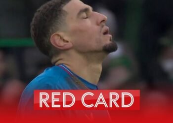 balogun red card video USA