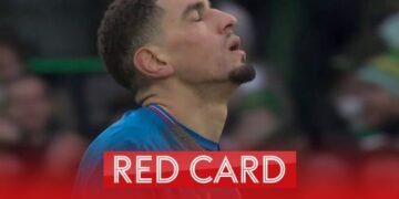 balogun red card video USA