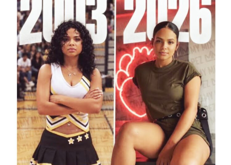 Christina Milian 23 year transformation. She is now 45 years old.